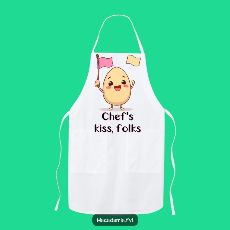 Funny Nutty Celebration Chef's Apron: Cook with Festive Flair