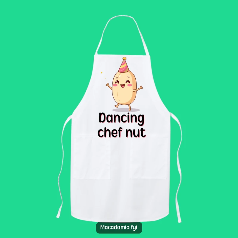 Funny Macadamia Nut Dance Apron: Cook Up Fun in the Kitchen!