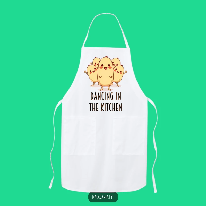 Funny Macadamia Nuts Boogie Apron: Kitchen Dance Party for the Fun-Loving Cook.