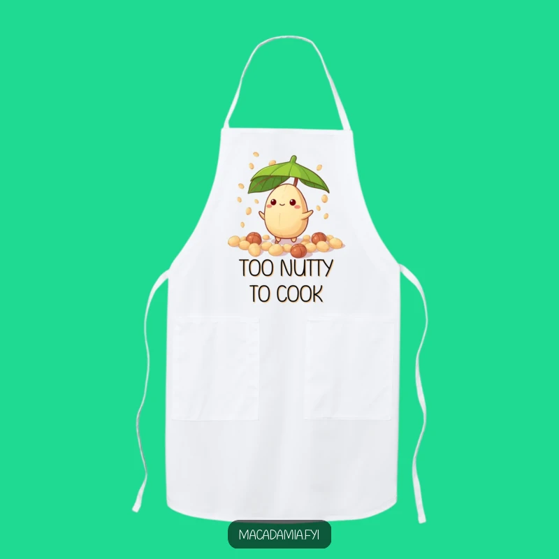 Funny Macadamia Nut Drizzle Apron - Cook Up Laughs in the Kitchen!