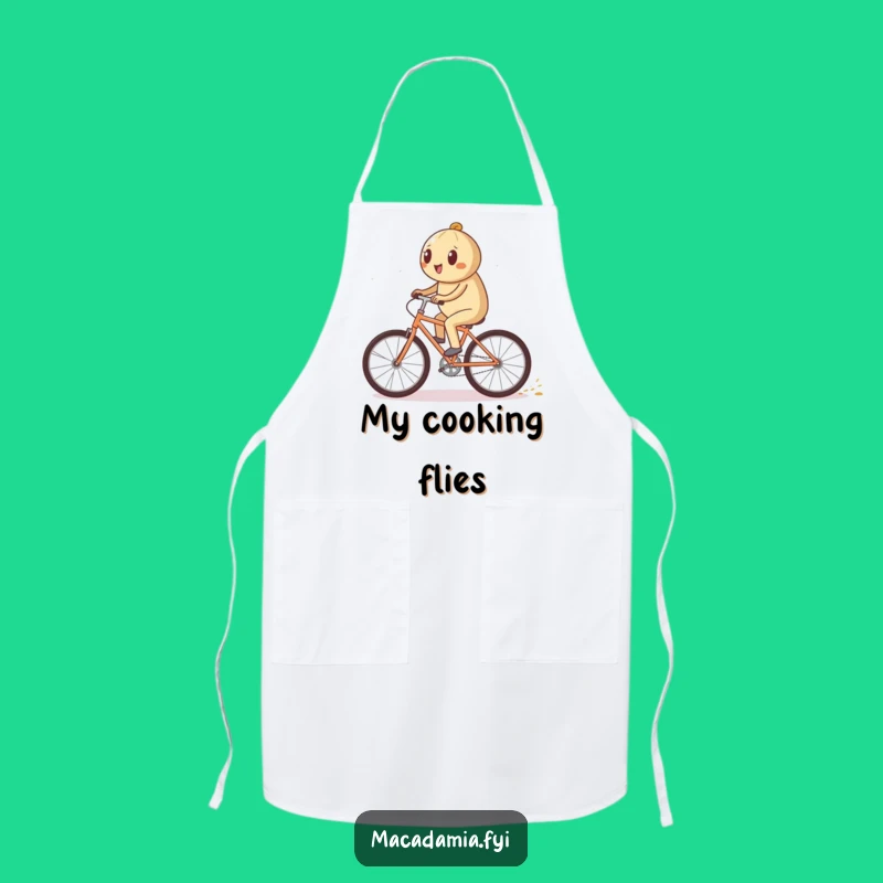 Funny Sparkle Bike Apron: Cook with Speed and a Funny Sparkle