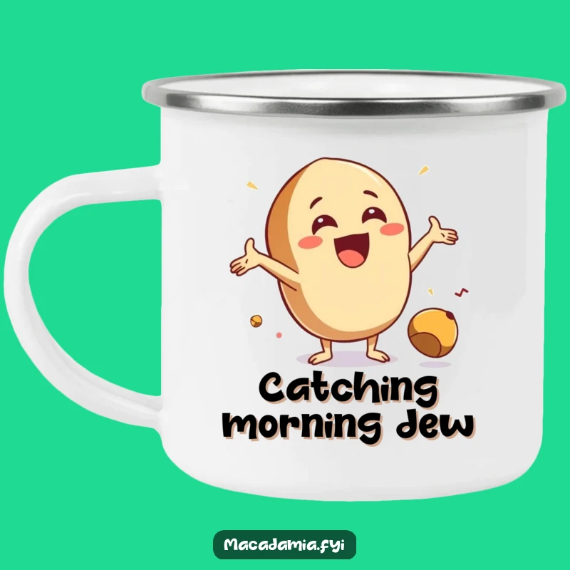 Funny Catch Nut Camping Mug: Fuel Your Adventures with Enthusiasm Gift