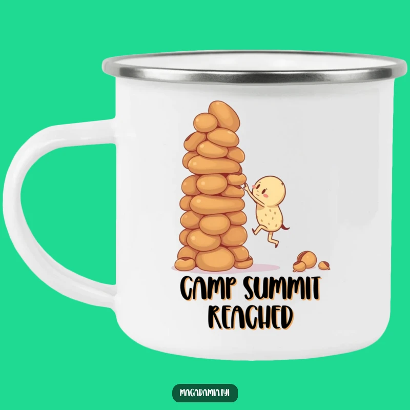 Funny Trail Climber Mug: Wobbly Stack Adventure, Perfect Funny Gift