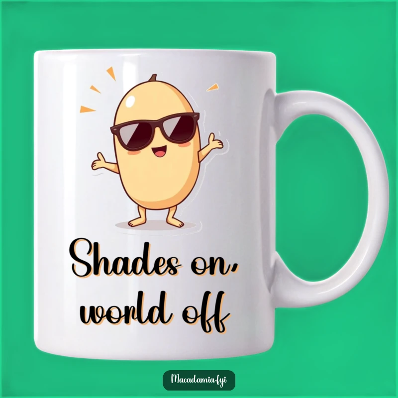 Funny Kawaii Macadamia Nut Dancing Mug - Cool & Hilarious Celebration Gift