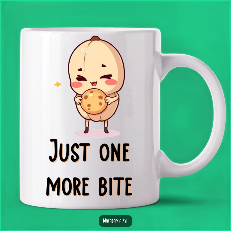 Funny Macadamia Nut Cookie Mug: Mischievous Treat Gift for Snack Lovers
