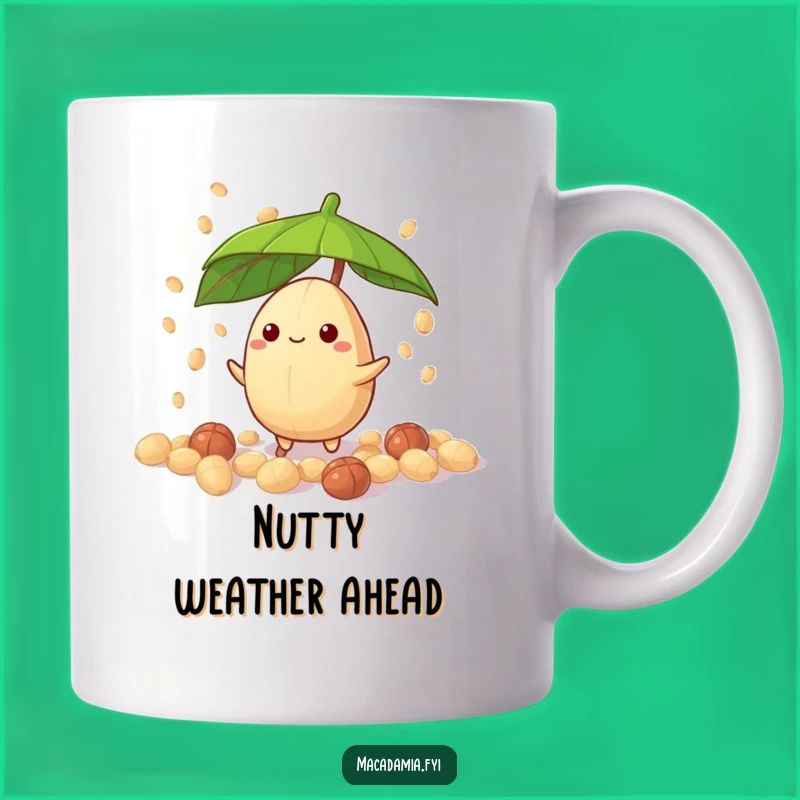 Funny Macadamia Nut Drizzle Mug Gift - Hilarious Nutty Character Treat!