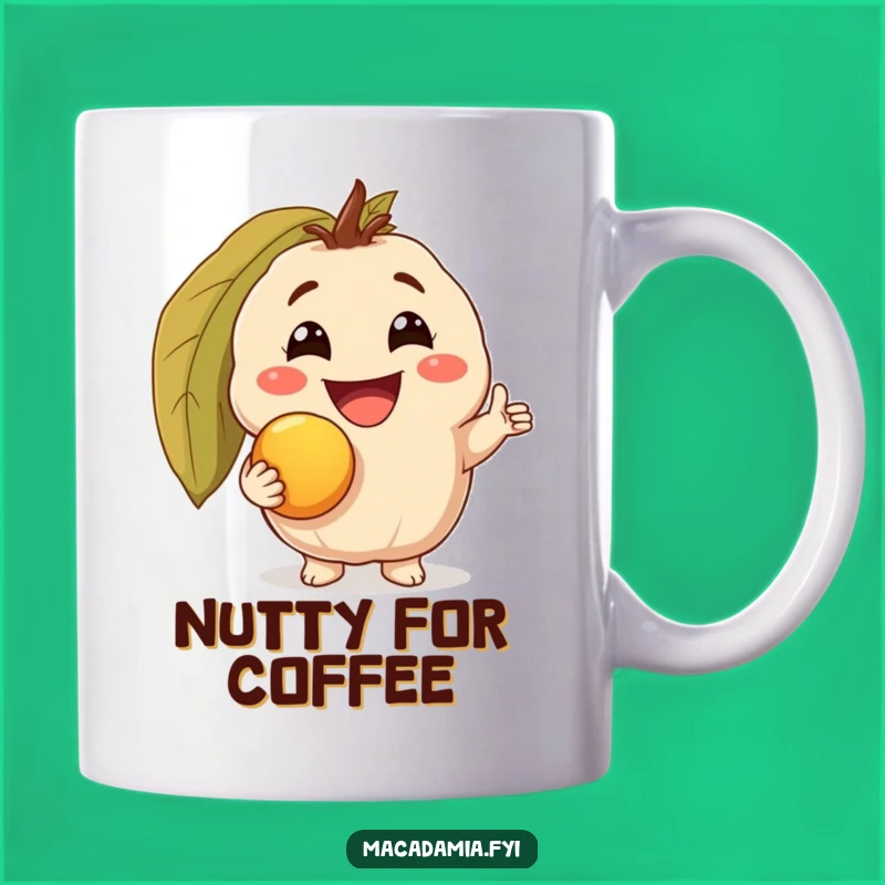 Funny Nutty Success Mug: Macadamia Triumph & Gold Nut, Perfect Humorous Gift