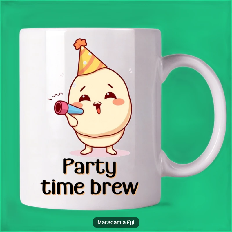 Funny Macadamia Nut Party Mug: Festive Nut Celebration Funny Gift