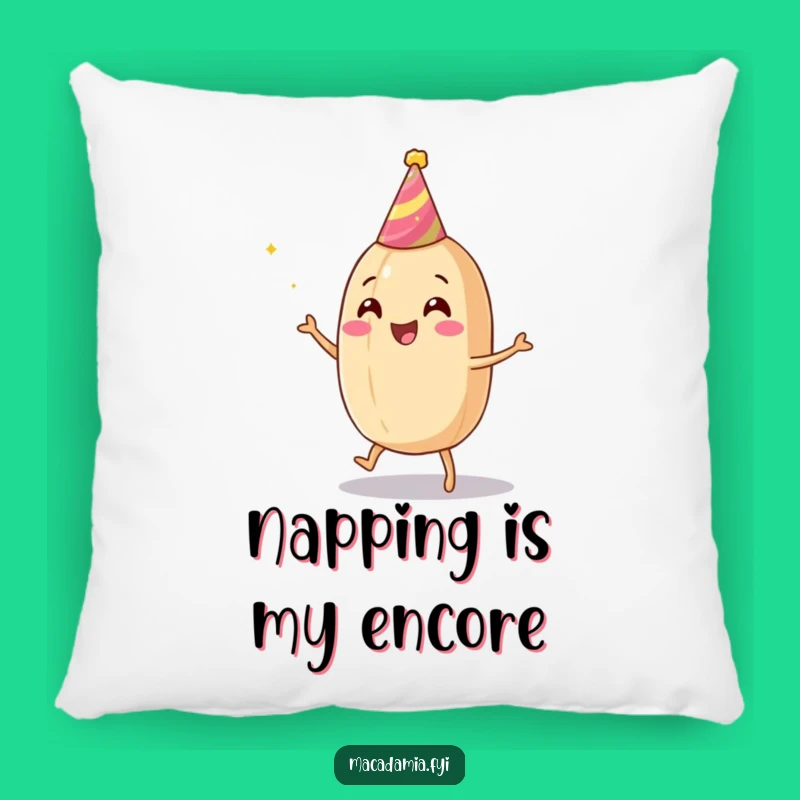 Funny Macadamia Nut Dance Pillow: Cozy Comfort with a Humorous Twist