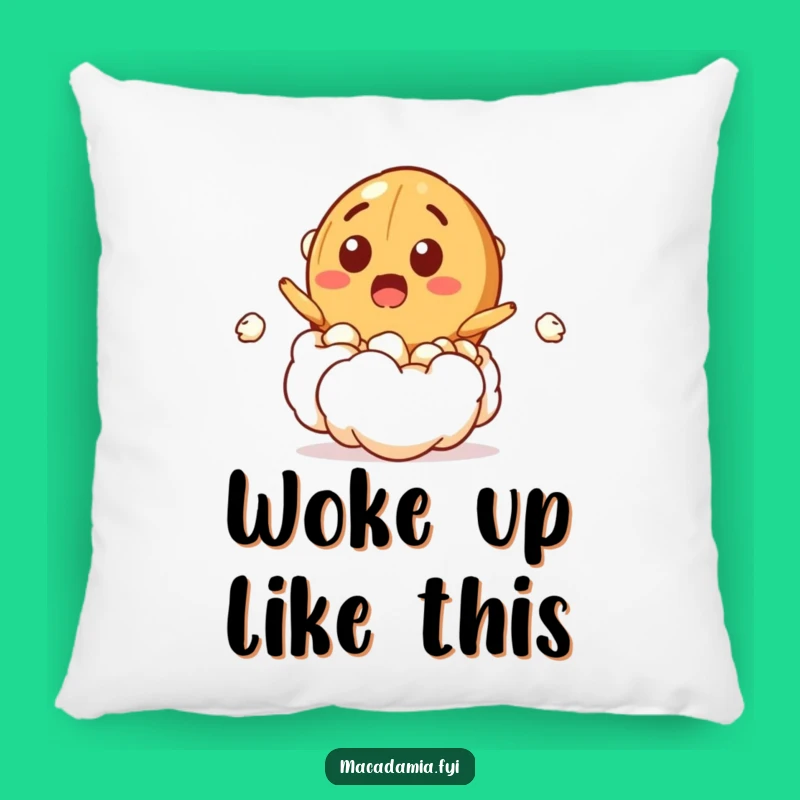 Funny Popcorn Nut Pillow: Cozy Surprise with a Macadamia Nut Burst, Gift