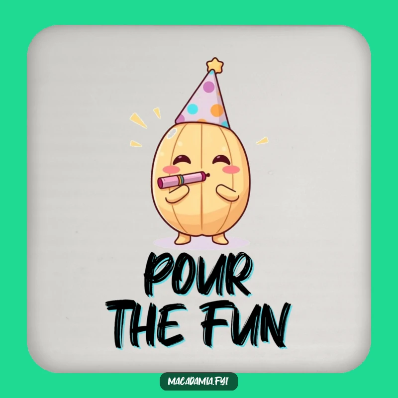 Funny Nutty Party Coasters - Festive Protection for Your Table Gift