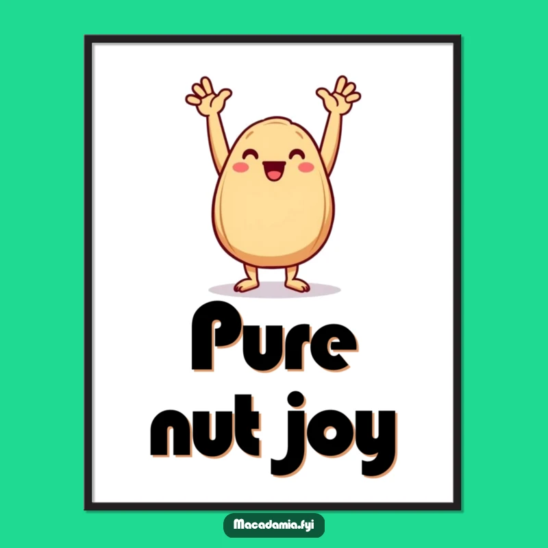 Funny Victory Nut Poster: Celebrate Success, Dynamic Funny Gift Idea