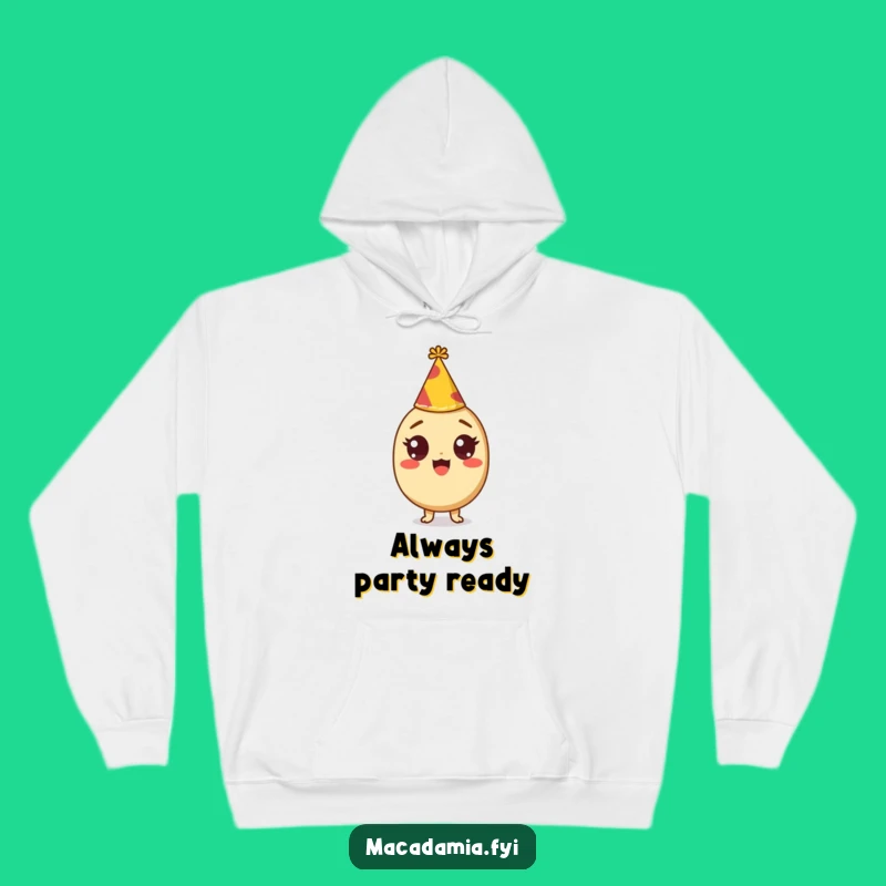 Cozy Funny Party Nut Hoodie: Excited Celebration Comfort, Hilarious Funny Gift