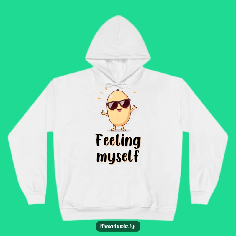 Cozy Funny Kawaii Macadamia Nut Dance Hoodie - Warm & Stylish Celebration Wear