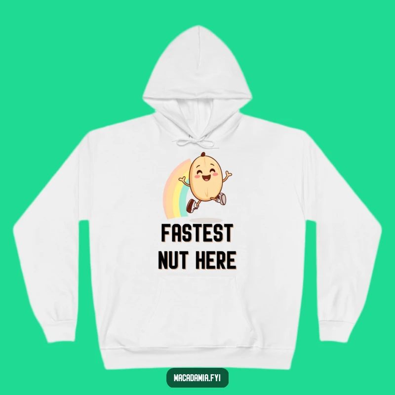 Funny Macadamia Nut Rainbow Jogging Hoodie: Cozy Up with Cheerful Vibes