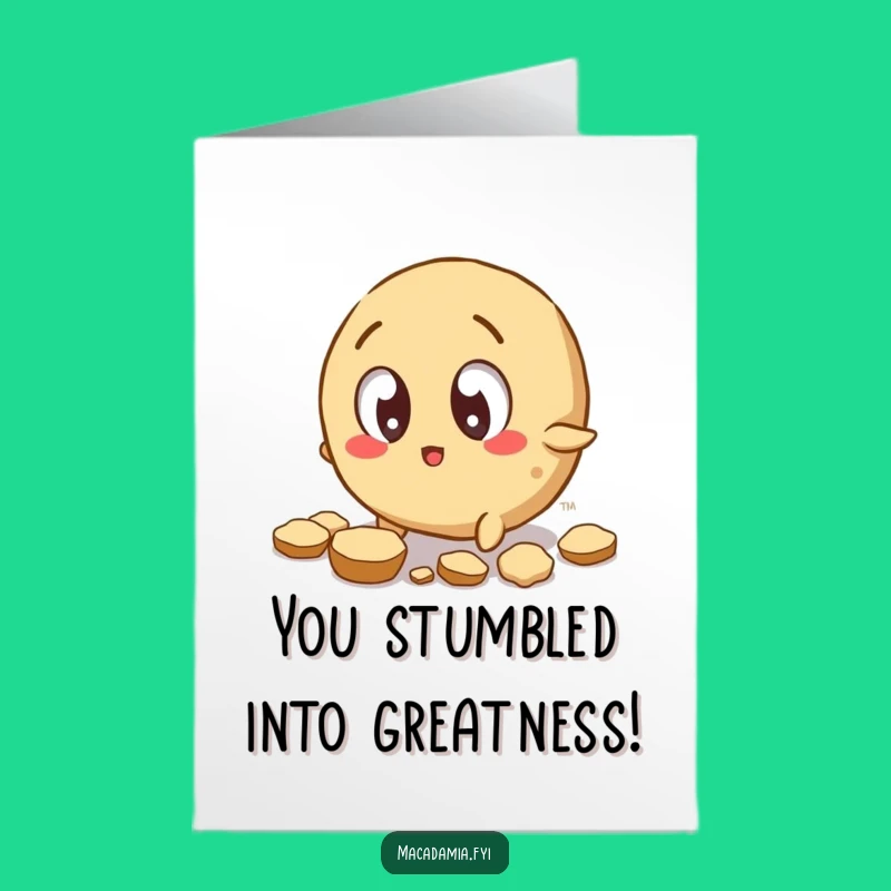 Free Printable Congrats Card: Tripping Nut - Funny Oops Moment Download