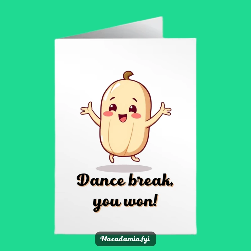 Free Printable Funny Nut Congrats Card - Ecstatic Dance Downloadable Gift