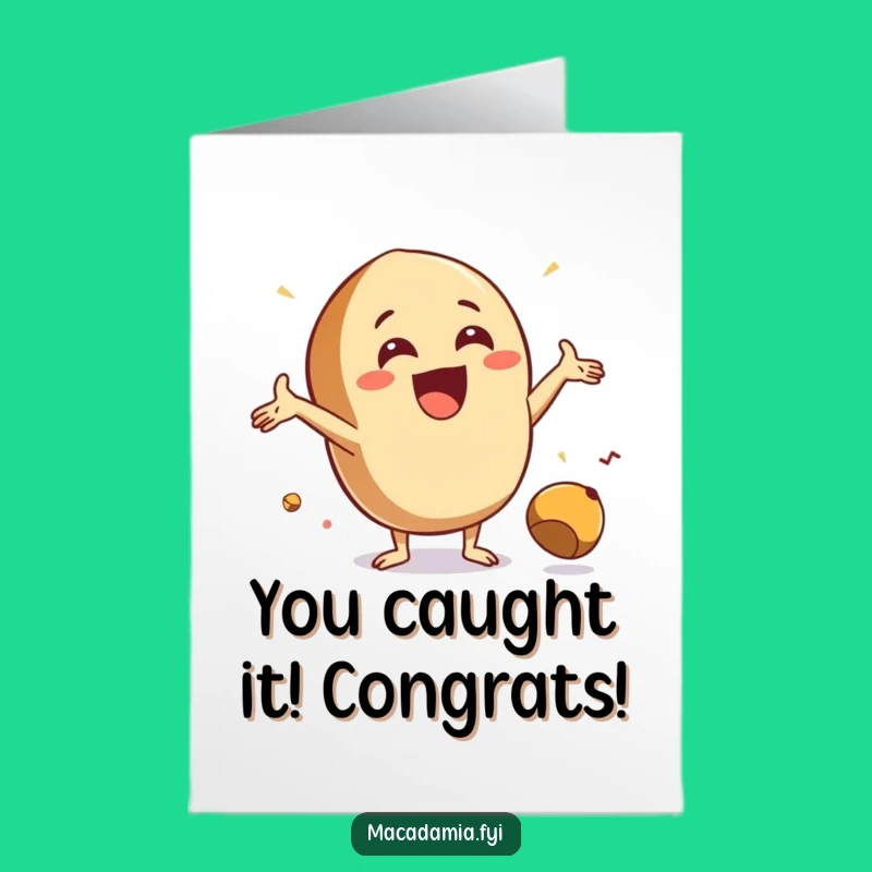 Free Printable Congrats Card: Nutty Save - Funny Downloadable Celebration!