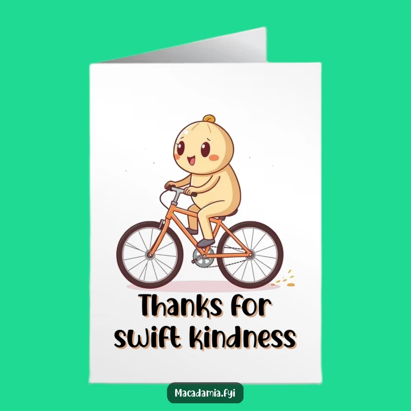 Free Printable Thank You Card: Sparkly Bike Ride Thanks, Downloadable Art for Gratitude