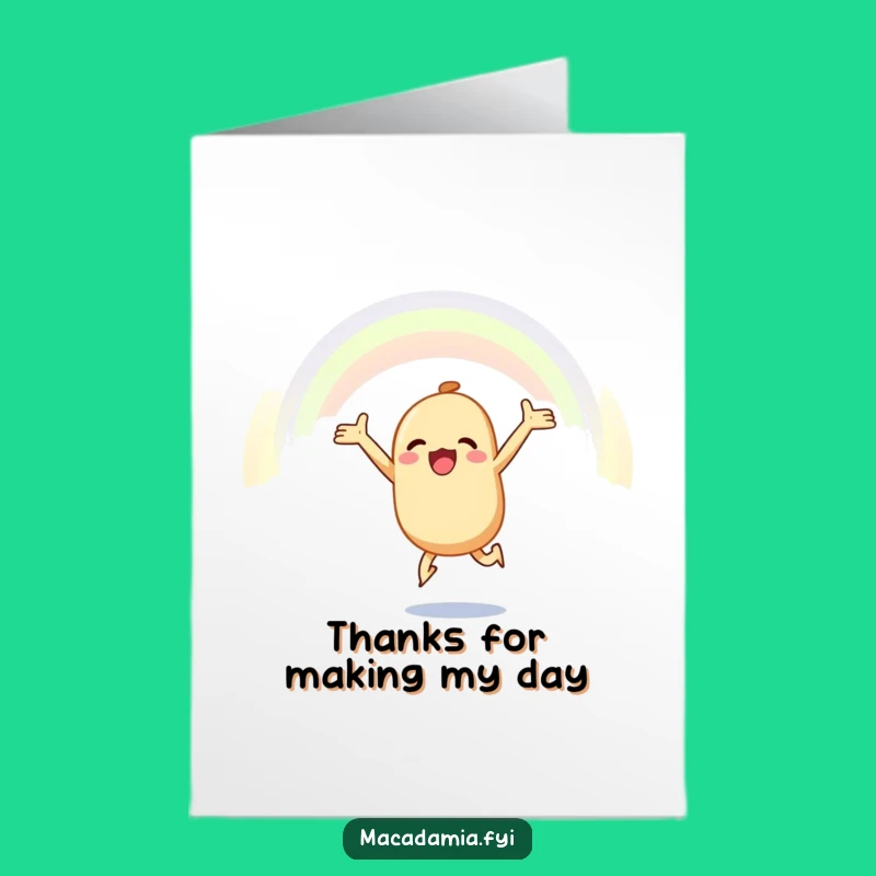 Free Printable Thank You Card - Rainbow Hope Nut, Heartfelt DIY Gift!