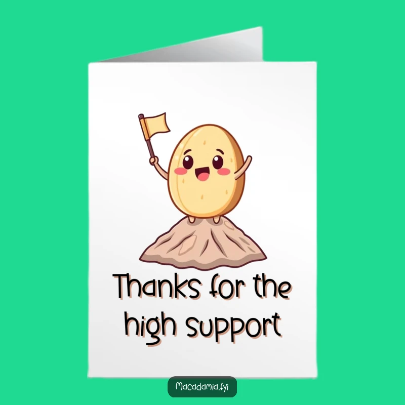 Free Printable Thank You Card: Nut's Peak Gratitude Downloadable Gift