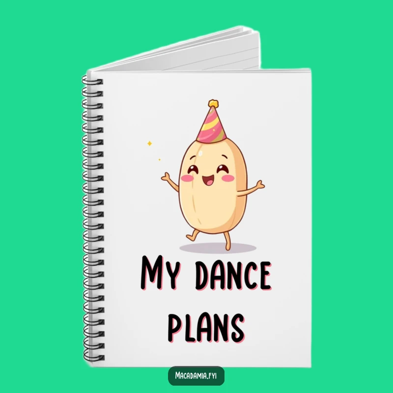 Funny Macadamia Nut Dance Notebook: Jot Down Your Celebrations!