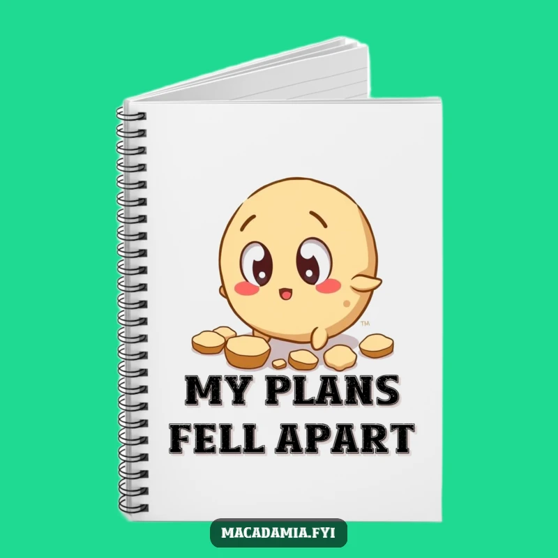Funny Macadamia Nut Tripping Notebook: Jot Down Thoughts After a Comical Fall.