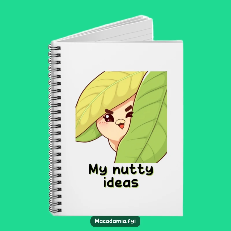 Funny Macadamia Nut Wink Notebook: Jot Down Secrets with Cheeky Style, Great Funny Gift