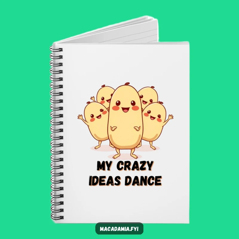 Funny Macadamia Nuts Boogie Notebook: Jot Down Ideas with Dance Party Flair.