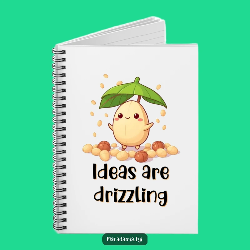 Funny Macadamia Nut Drizzle Notebook - Jot Down Hilarious Nutty Ideas!