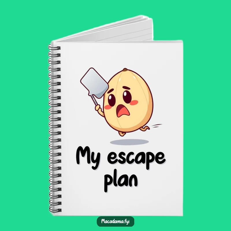 Funny Surprised Nut Notebook: Document Your Escapes, Hilarious Funny Gift