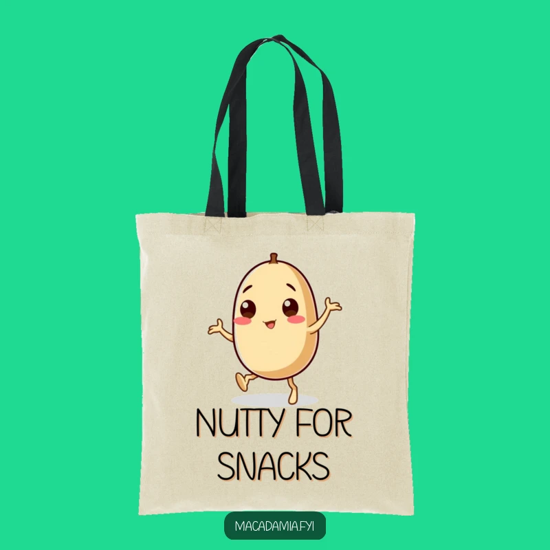 Funny Macadamia Nut Tote Bag: Wobbly Leg Dancer, Chic & Comical Carry-all