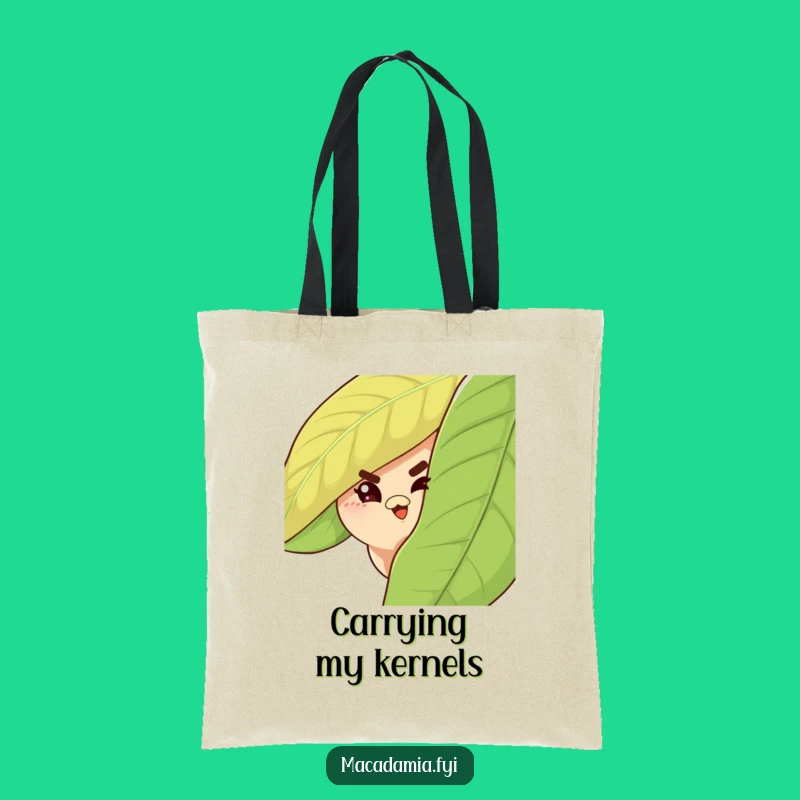 Funny Macadamia Nut Wink Tote: Carry Your Secrets in Style, Chic Funny Gift