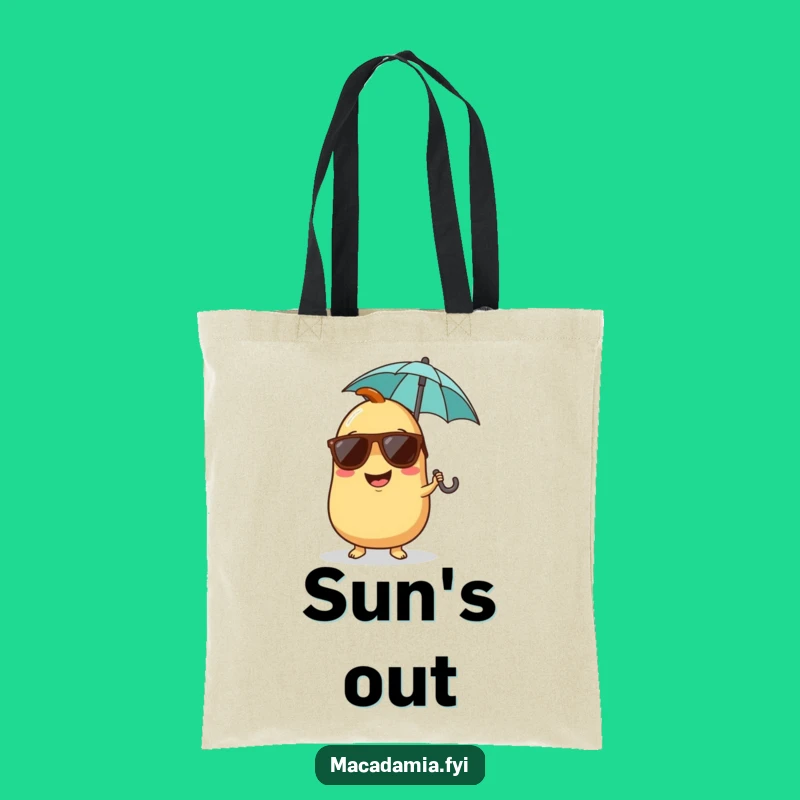 Funny Giggling Nut Tote Bag – Tropical Fun Carry-All Gift